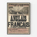 Plakat Vintage Teatr Ambigu-Komiczny Angielski i Francuski Zdobycie Bomarsund