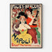 Plakat vintage Balet Pantomima Napoli w Folies Bergère