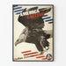 Plakat vintage America Calling do dekoracji patriotycznych na ścianę