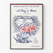 Plakat vintage American League Free Palestine A Flaga Narodzona