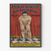 Plakat vintage Harry Houdini Ucieczka z kajdanami