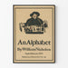Dekoracyjny plakat vintage An Alphabet autorstwa Williama Nicholsona