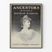 Plakat vintage Ancestors autorstwa Gertrude Atherton do dekoracji ścian