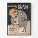 Plakat vintage 'And Hed Say OO-LA-LA WEE-WEE' ilustracja z lat 1920