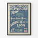 Plakat vintage Hollywood Playhouse Androcles i Lew