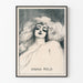 Plakat artystyczny vintage Anna Held w litografii