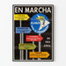 Plakat ścienny „Alianza para el Progreso” - Retro plakat społecznego postępu
