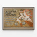 Plakat vintage Antigua Casa Franch do dekoracji ściennych — oprawiony obraz na ścianie