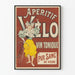 Plakat vintage Aperitif Rower Wino Tonik Czysta Krew Winogrona