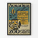Plakat vintage Akwarystyczny Ogród Zoologiczny dekoracja ścienna