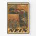 Plakat vintage niemiecki przeciwko wydłużeniu czasu pracy