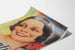 Dekoracyjny plakat vintage portret kobiecy Argentique