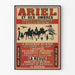Plakat vintage Ariel i jego cienie - Profile i sylwetki iluzja