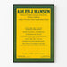 Plakat vintage z kursami i filmami Arlen J. Hansen