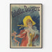 Plakat vintage Arlette Dorgère w eleganckim kostiumie