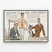 Plakat reklamowy vintage Arrow Collars and Shirts 1913 — oprawiony obraz na ścianie