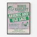 Plakat vintage Arsenic and Old Lace z Borisem Karloffem