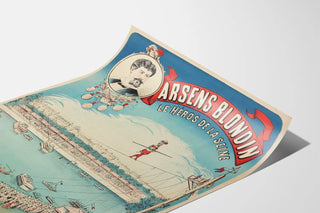 Plakat Vintage Arsens Blondin - Bohater Sekwany