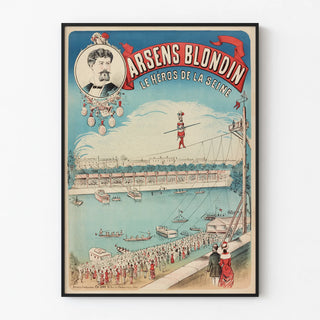 Plakat Vintage Arsens Blondin - Bohater Sekwany