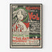 Plakat vintage ubezpieczenia od kradzieży Fine Art Bruksela