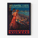 Plakat vintage Atlantic City - Retro dekoracja ścienna