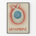 Plakat vintage Atospirine do dekoracji ściennej o tematyce medycznej