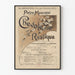 Plakat vintage Rycerskość Rustykalna Pietro Mascagni