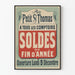 Plakat vintage Wyprzedaż końcoworoczna w Petit St Thomas