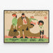 Plakat Wystawa Vintage Mięsny w Zoo — oprawiony obraz na ścianie