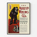 Plakat reklamowy vintage Ault & Wiborg Farby drukarskie