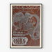 Plakat vintage secesyjny Ault & Wiborg do druku litograficznego
