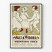 Plakat vintage Ault & Wiborg - Ilustracja tańca tradycyjnego