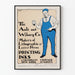 Vintage plakat reklamowy Ault i Wiborg do farb drukarskich
