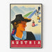 Plakat vintage dekoracyjny Austria - Plakat w stylu retro do dekoracji ścian