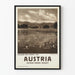 Plakat vintage Lac Schwarzsee niedaleko Kitzbühel w Tyrolu