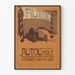 Plakat Vintage Auto Huile - Dekoracja Ścienna Retro Samochód