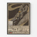 Plakat vintage Automobil Fabrik Safir Zurich dekoracyjny