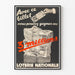 Plakat vintage Narodowa Loteria - Wygraj 3 miliony