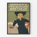Plakat vintage Baader's Freiburger Bretzeln do dekoracji ściennej