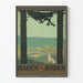 Plakat vintage Baden Baden pejzaż w ramie