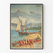 Plakat vintage Zatoka Evian-les-Bains - Dekoracja ścienna Podróże i Natura