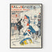 Plakat vintage Bal Déficytu w Moulin Rouge 1897