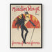 Plakat dekoracyjny Bal w Moulin Rouge Paryż Kobieta z piórem