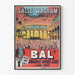Plakat vintage Bal Salle Wagram dekoracja ścienna