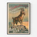 Plakat vintage Ballantine & Co. Bock Beer 1888