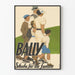 Vintage plakat Bally buty dla rodziny - retro dekoracja ścienna