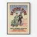 Plakat vintage Bals Bullier Lodowisko w Luksemburgu