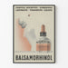 Vintage plakat reklamowy Balsamorhinol do dekoracji ścian