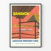Plakat dekoracyjny na ścianę w stylu vintage Bangkok American President Lines