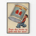 Plakat vintage z mlekiem skondensowanym Norges Melk do dekoracji ścian